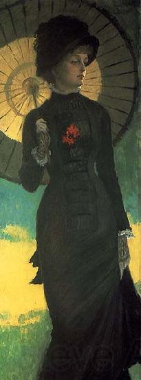 James Tissot Mrs.Newton with a Parasol,